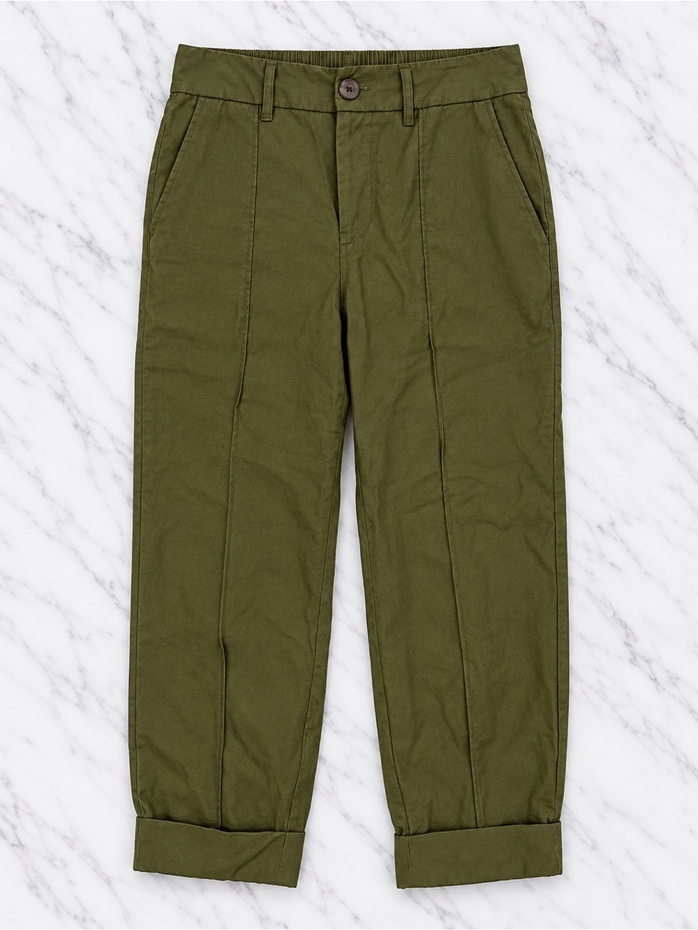 a new day Olive Green Chino Pants, Size 4-workwear, office, casual